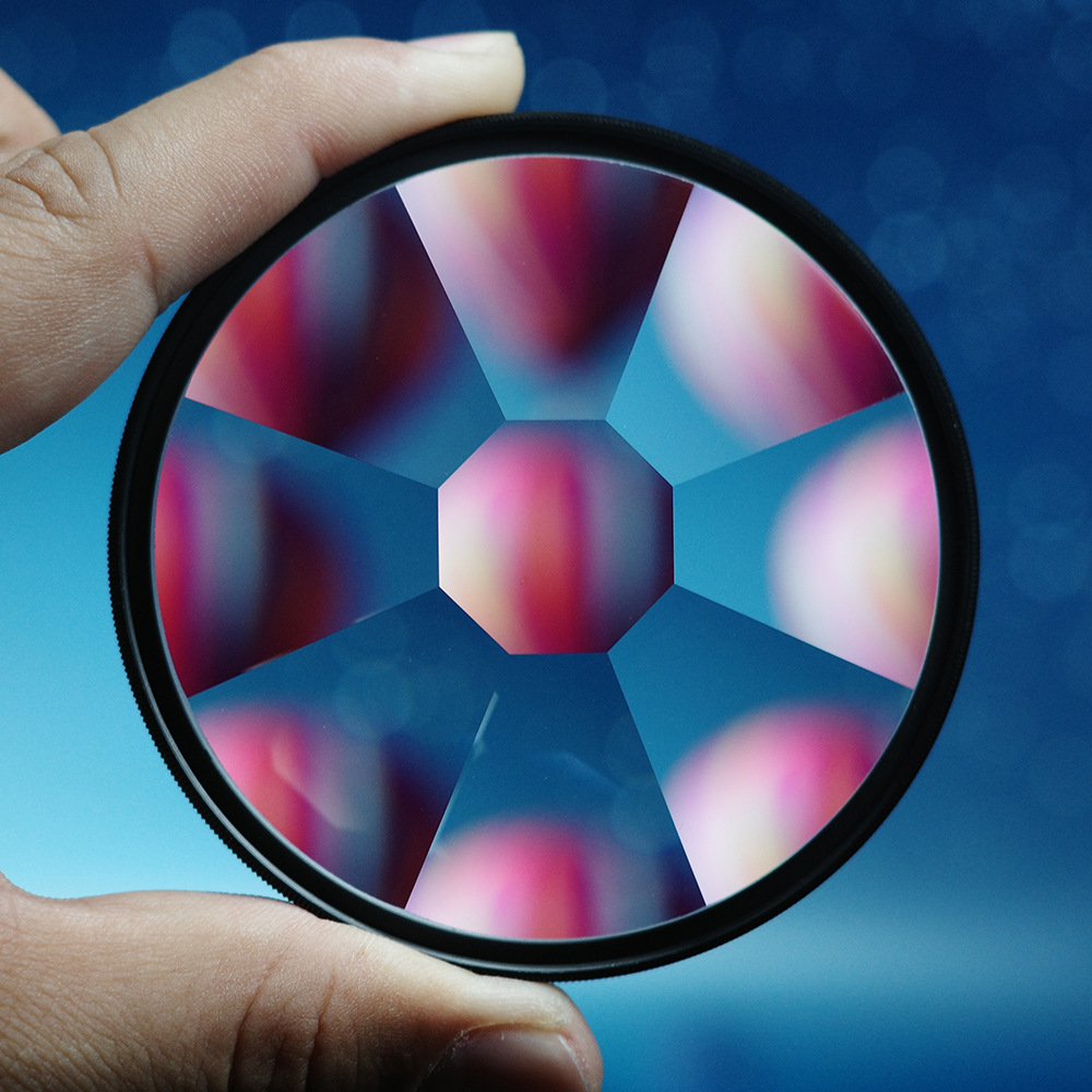 Jorixxy 77mm 8-Sided Kaleidoscope Glass Prism Effects Filters