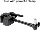 Jorixxy 6 Inch Extension Arm with Spigot for Super Clamp - Versatile and Sturdy Photography Accessory for Enhanced Equipment Mounting(2 Pack)